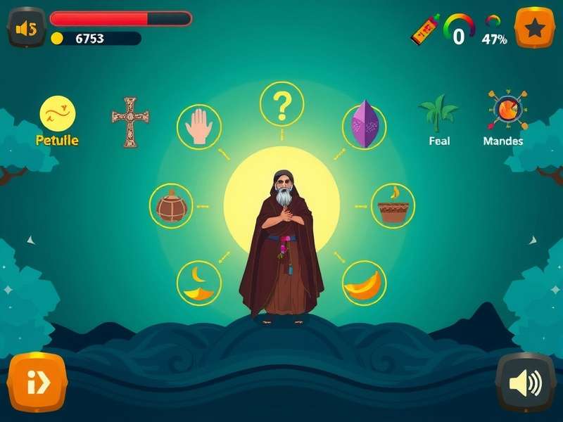 Tulsi Devout Sojourn gameplay screenshot showing spiritual journey